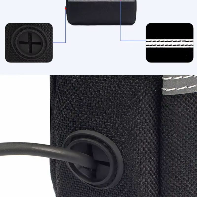 Handsfree hundkoppel med midjebälte & midjeväska – Perfekt för promenad, jogging och träning