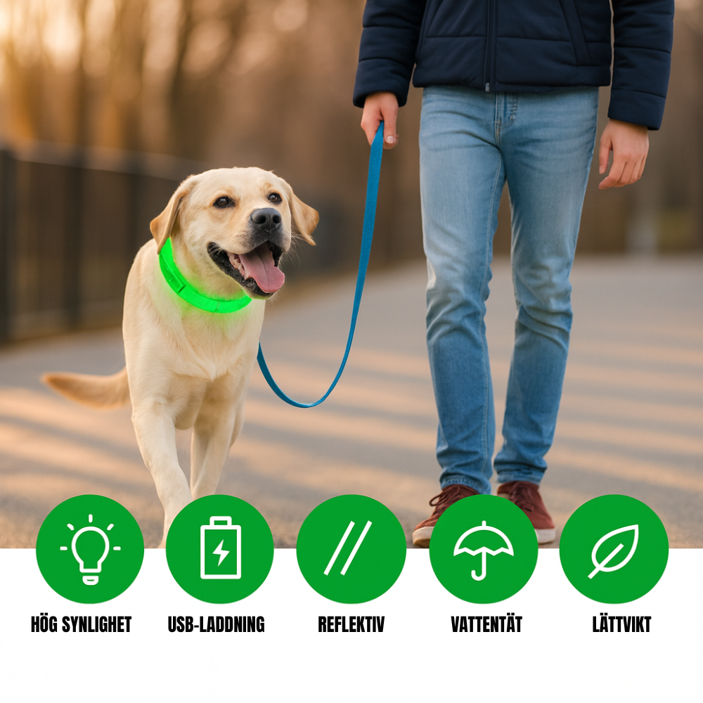 LED hundhalsband